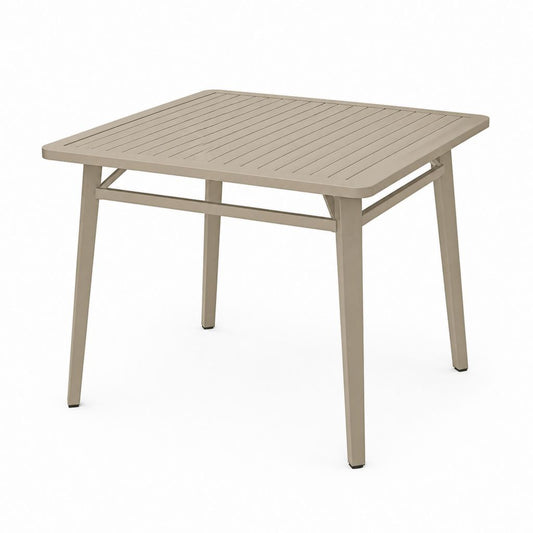 Gartentisch Aluminium Taupe rechteckig 160 x 90 x 74 cm